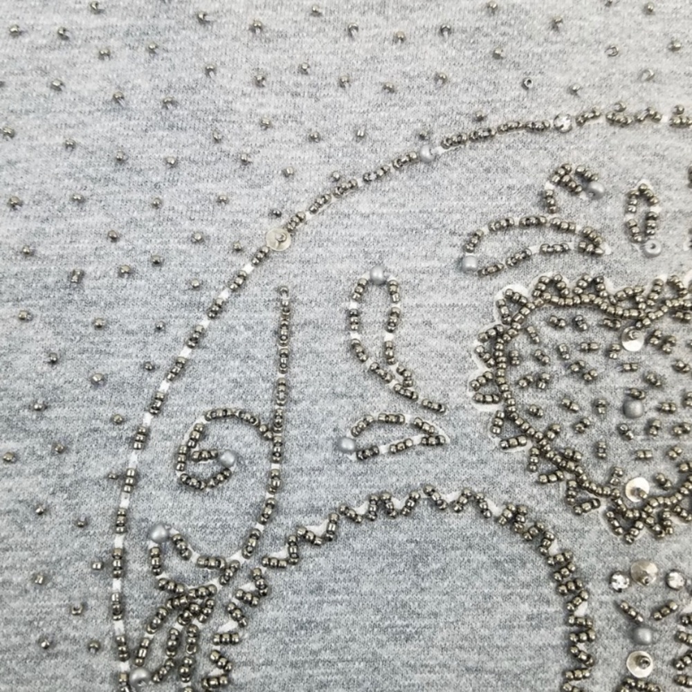 ⭐️3/$15⭐️ Silvian Heach Beaded Skull Crop Top - Picture 8 of 8